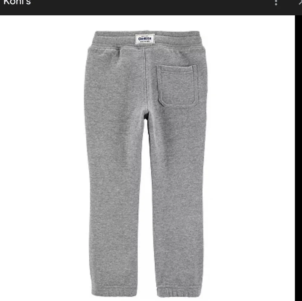 NWT OshKosh B'gosh Gray Joggers for Kids